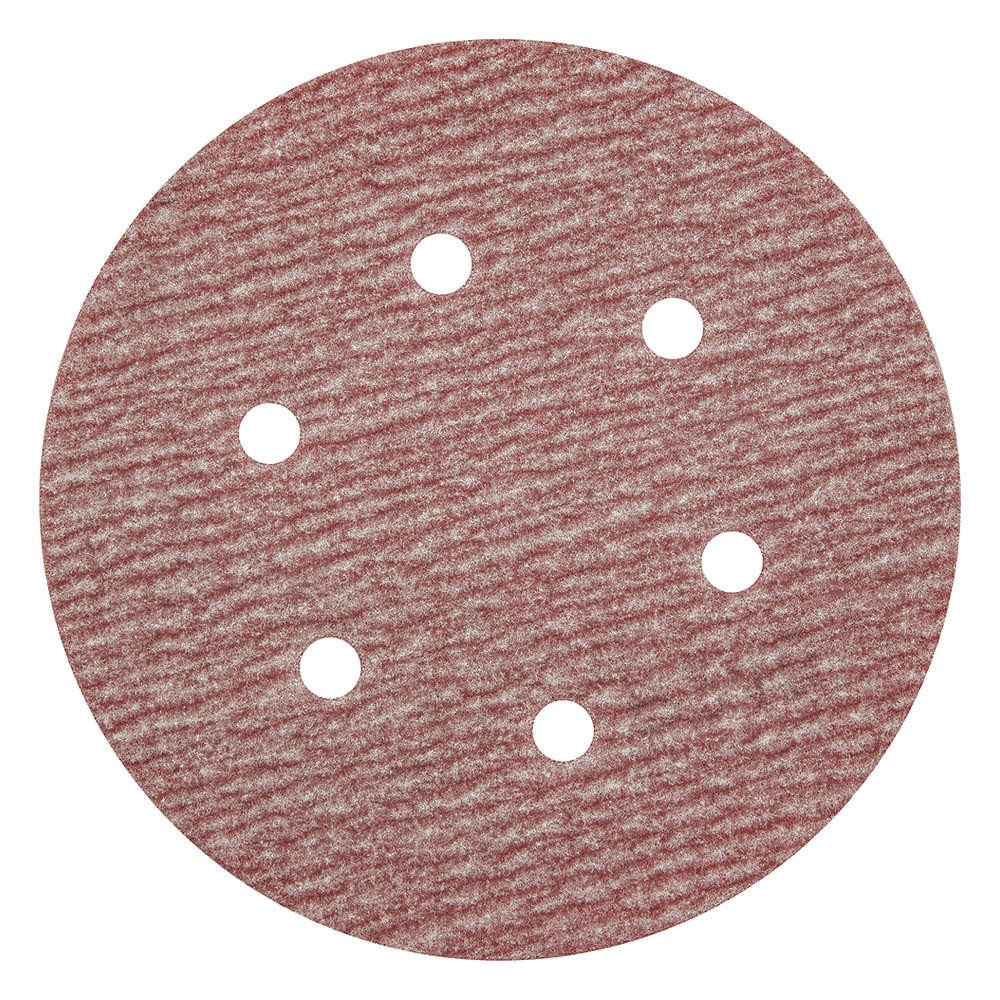 GRAINGER APPROVED 05539520322 Hook-and-Loop Sanding Disc,6 in Dia 447T69