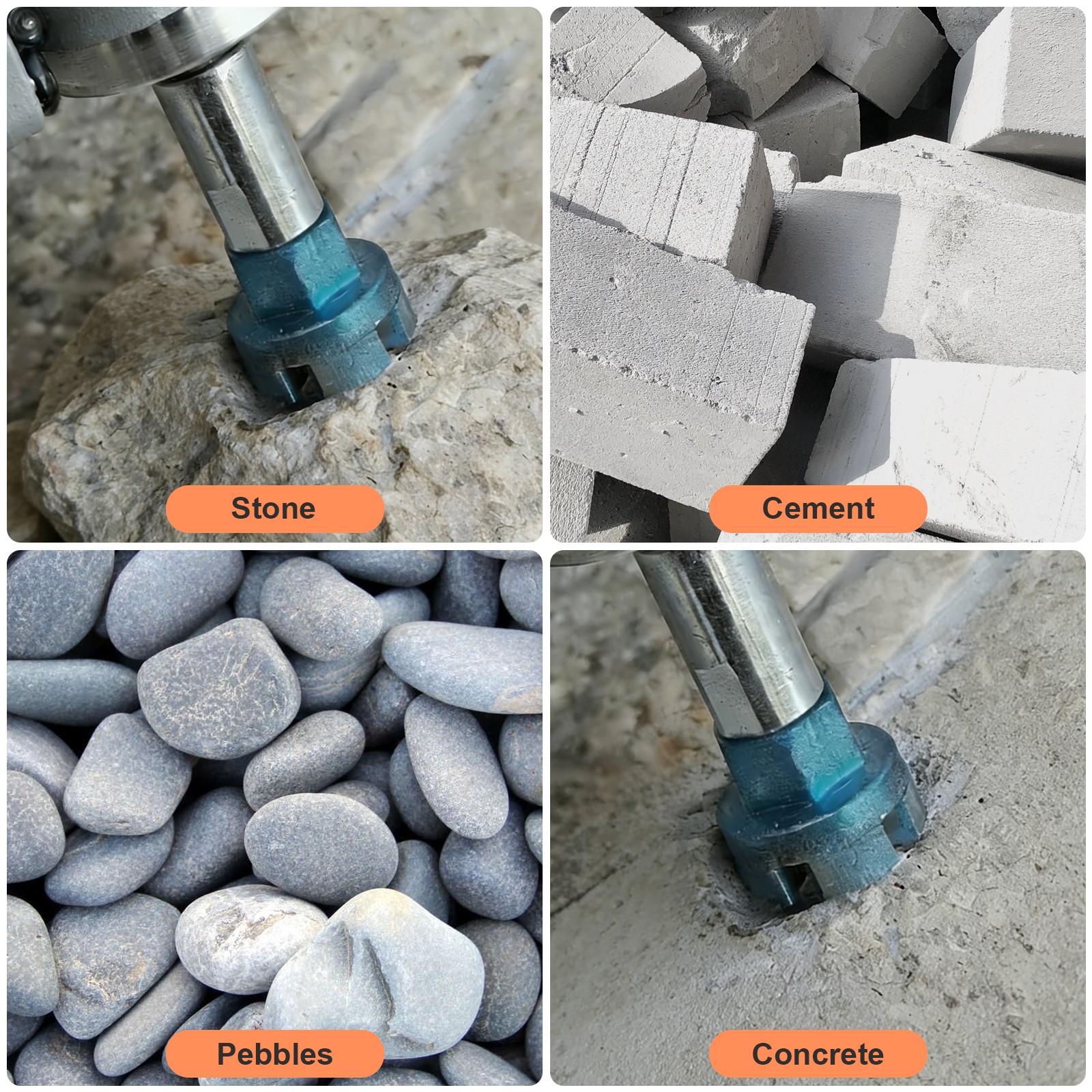 1″Diamond Grinding Wheel M10 Thread Stone Grinding Disc w/ Extension Rod Adapter
