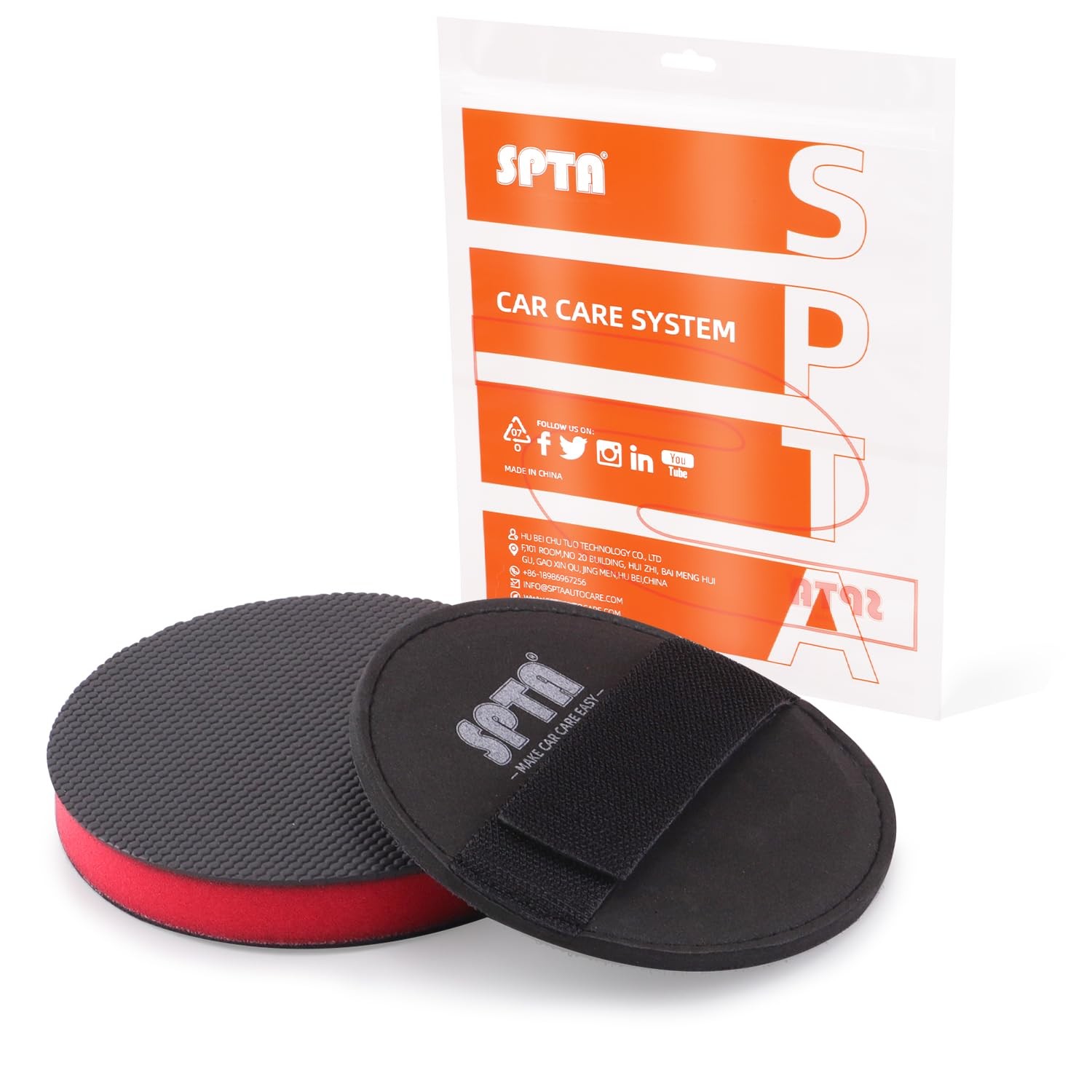 CHMLP6MA 6 Inch Mid Grade Synthetic Clay Bar Pad – 1Pc Handle 6inch (150mm)