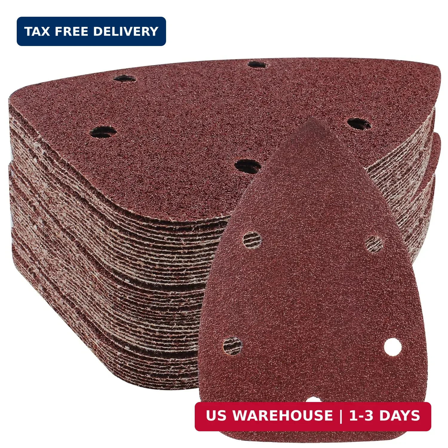 25 Pcs 40 Grit Mouse Detail Sander Sandpaper 5 Hole Mouse Sandpaper FAST SHIP