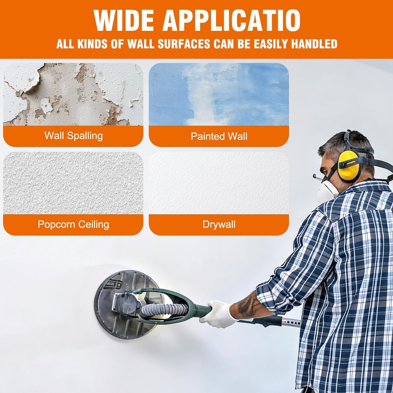 60 PCS 9 Inch Drywall Sanding Discs with Multi-Grit Options for Smooth Finishes