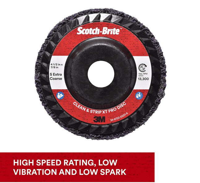 3M Scotch-Brite Clean and Strip XT Pro Disc, XO-DC, SiC Extra Coarse, Free Ship