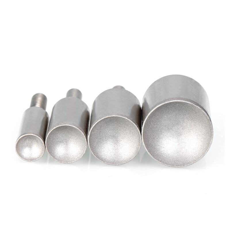 Fine Sand Diamond Burr Grinding Head Cylinder Concave For Bead Shaping 3-25mm