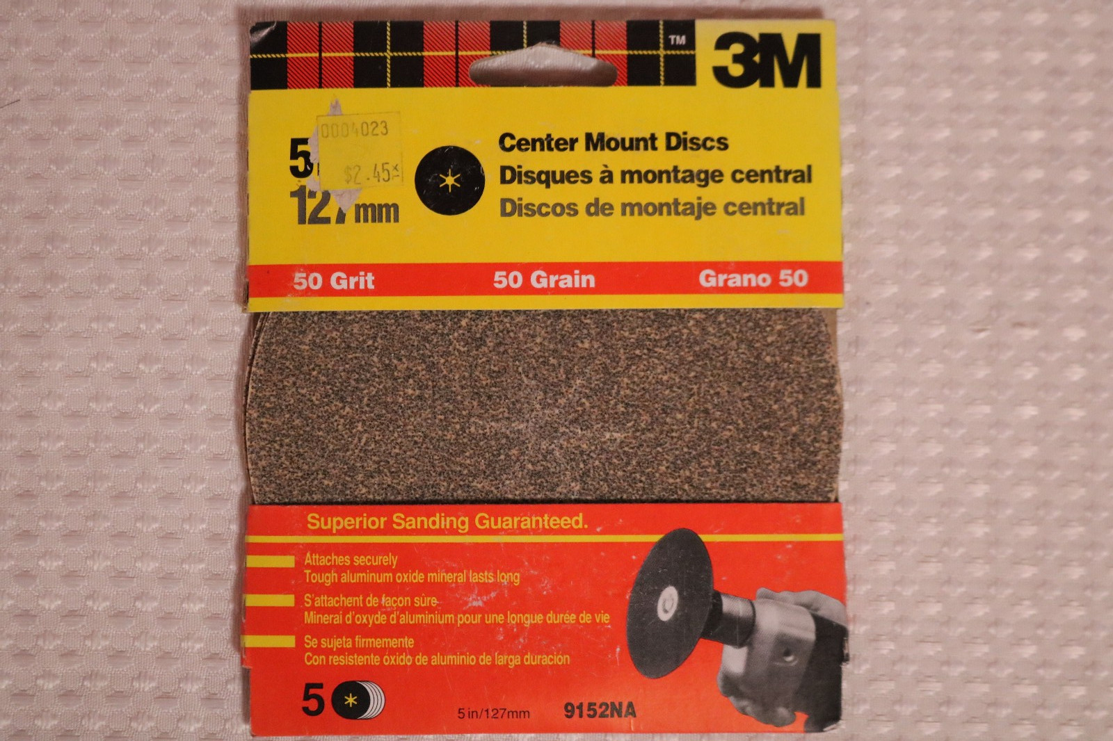 35 PACK Center Mount Sanding Discs – 3M 5 inch – 80 50 120 20 Grit – Dad Gift 🎁
