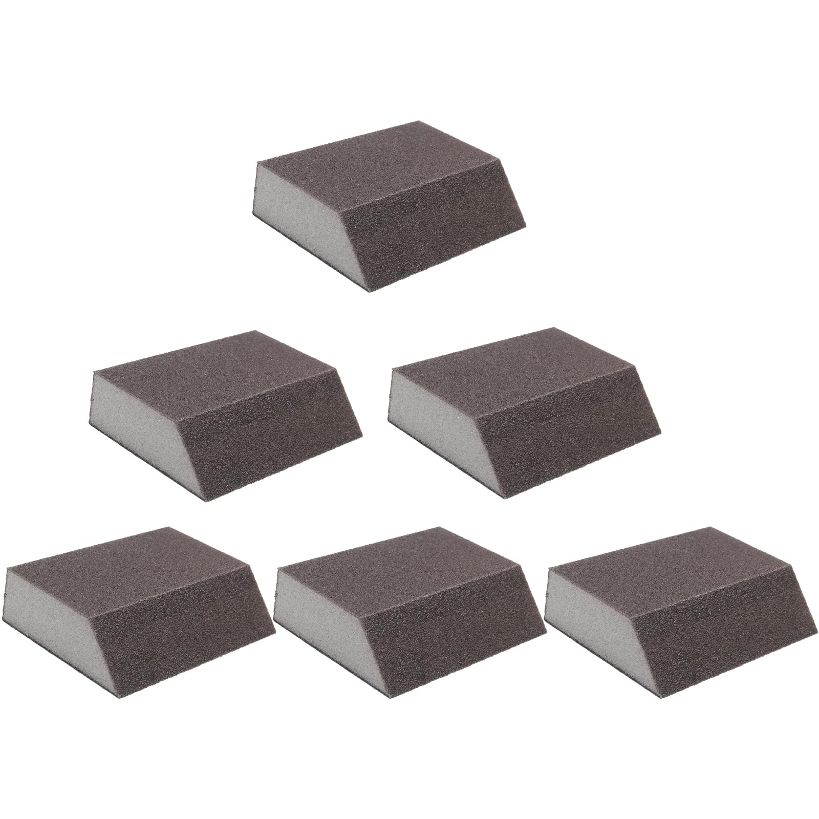 6 PCS 120 Grit Sanding Sponge Angle Block Coarse Reusable Wet Dry Wood Metal