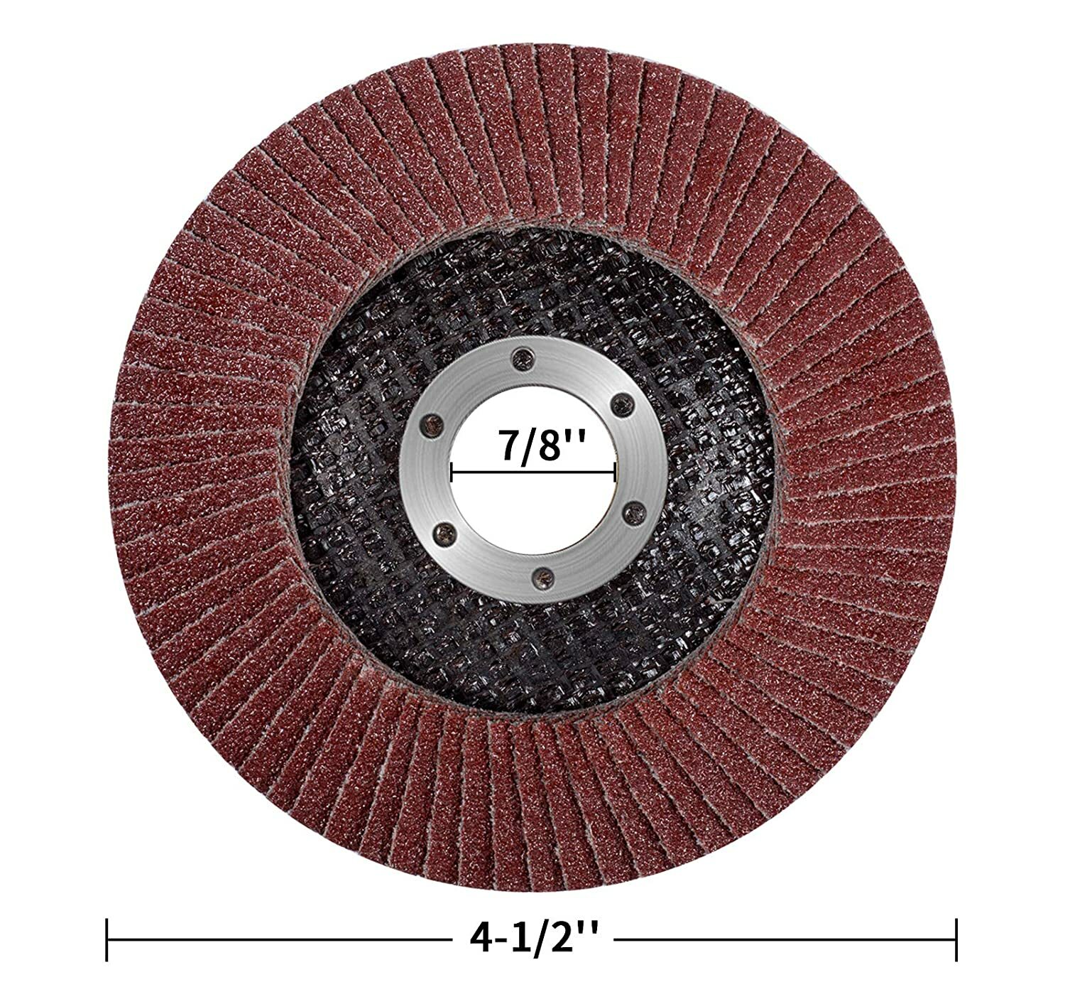4-1/2″ Flap Sanding Disc 40 60 80 120 Grit 4.5 Grinding Wheels for Angle Grinder