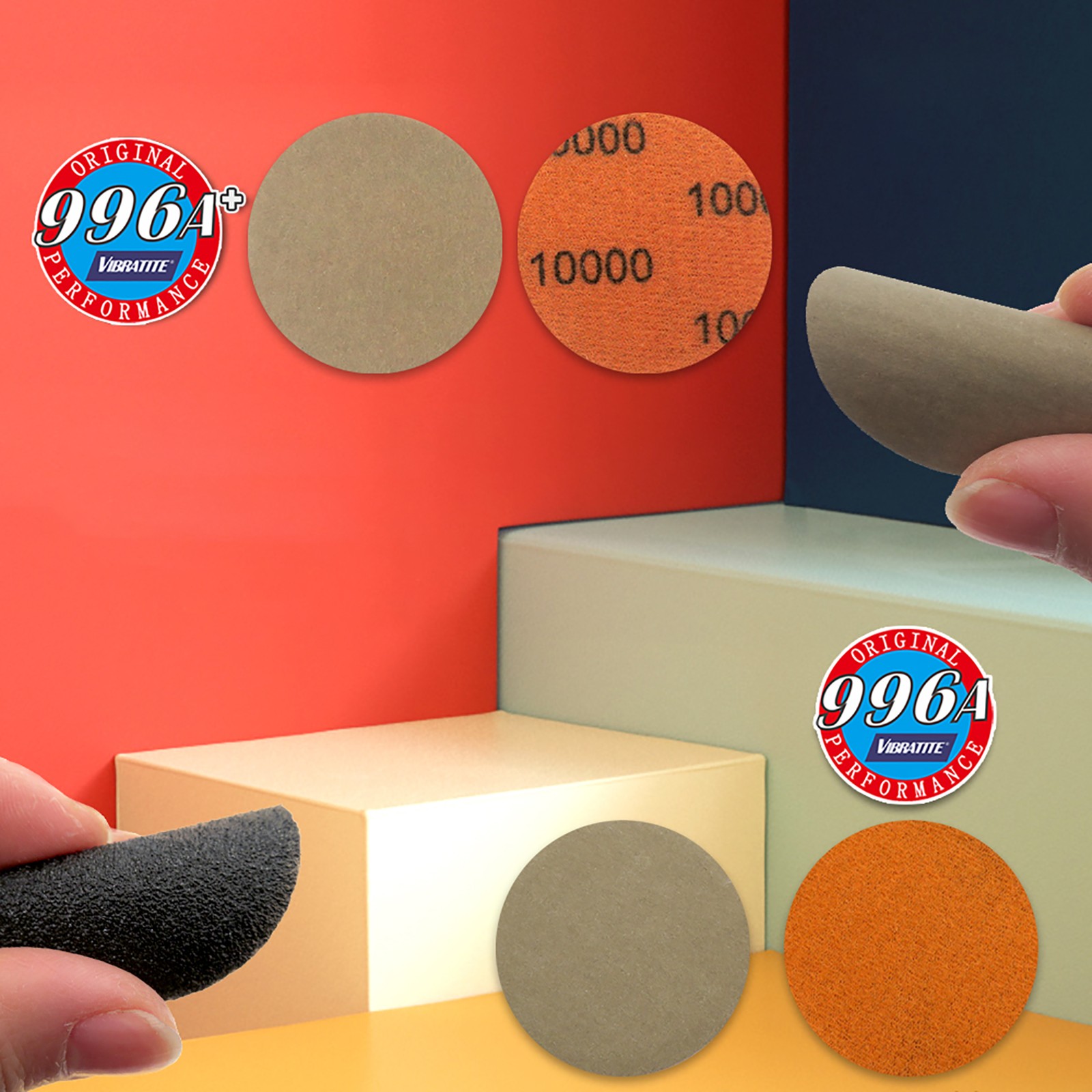 50mm Wet and Dry Sanding Discs 2 inch Sandpaper Hook and Loop Pads Grit 60-10000