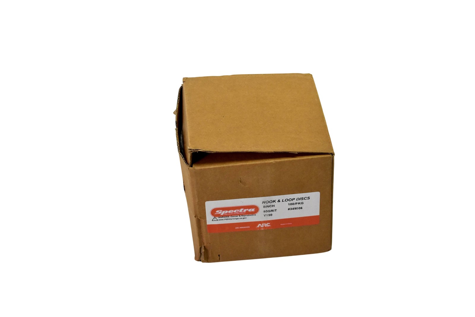 ARC Abrasives Spectra 5 Inch Hook & Loop Sanding Discs 80 Grit Gray 100 Pack