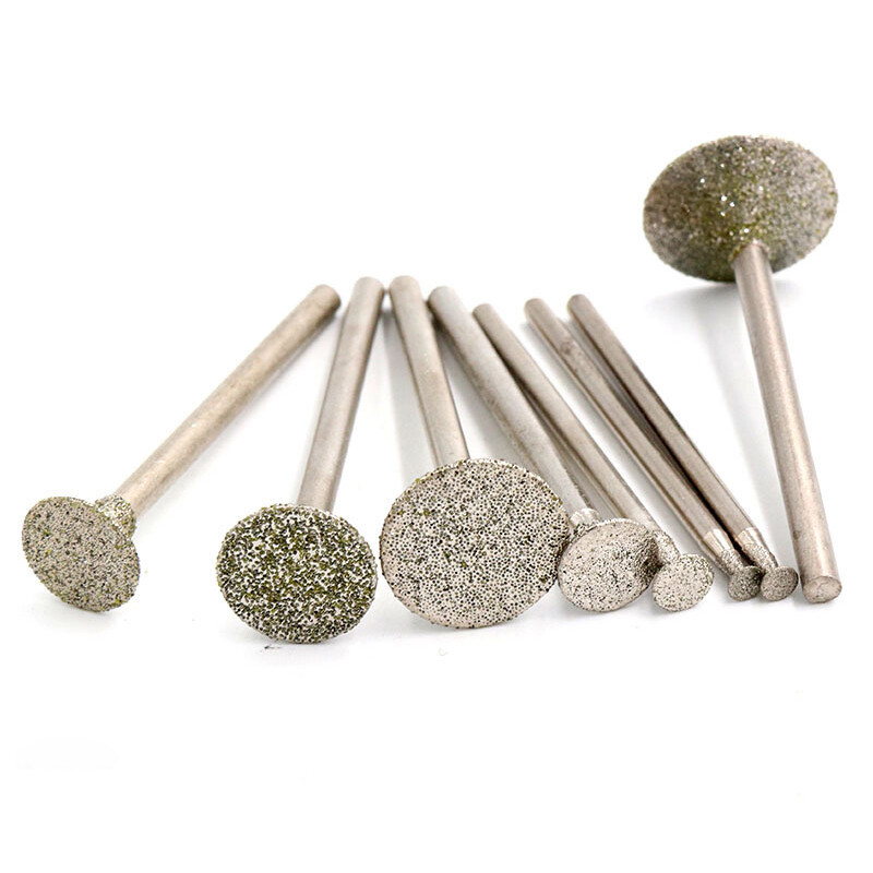 2.35/3mm Shank Diamond Grinding Head Polishing Carving Engraving C3 Burr Bit
