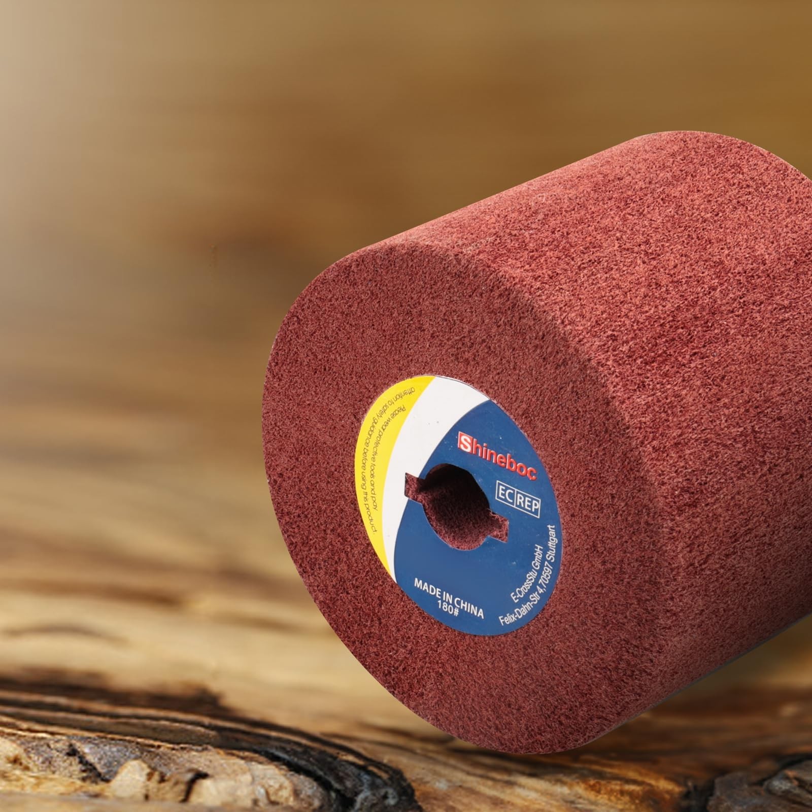 60 Grit Surface Conditioning Tool Drum,4.7″ x 4″ Burnishing Polishing Wheel D…