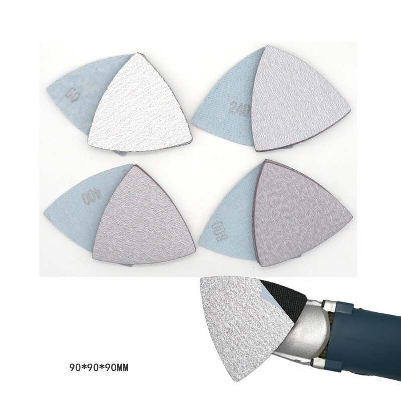 90mm Triangle Sheets Sanding Paper For Angle Grinders Dry Abrasive Sanding Paper