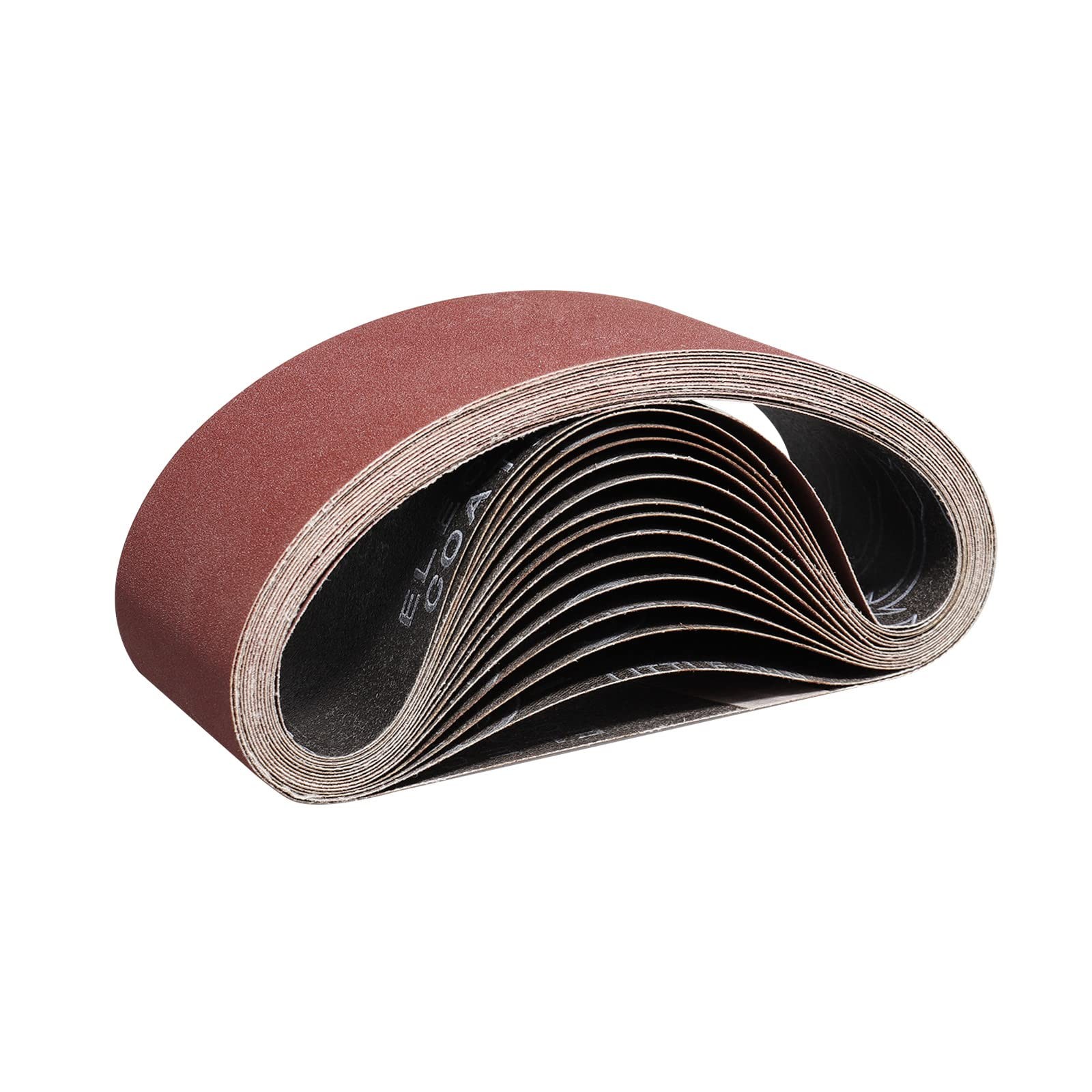 10 Pack 3×21 Inch 80 Grit Sanding Belts, Aluminum Oxide, Belt Sander Paper, Wood