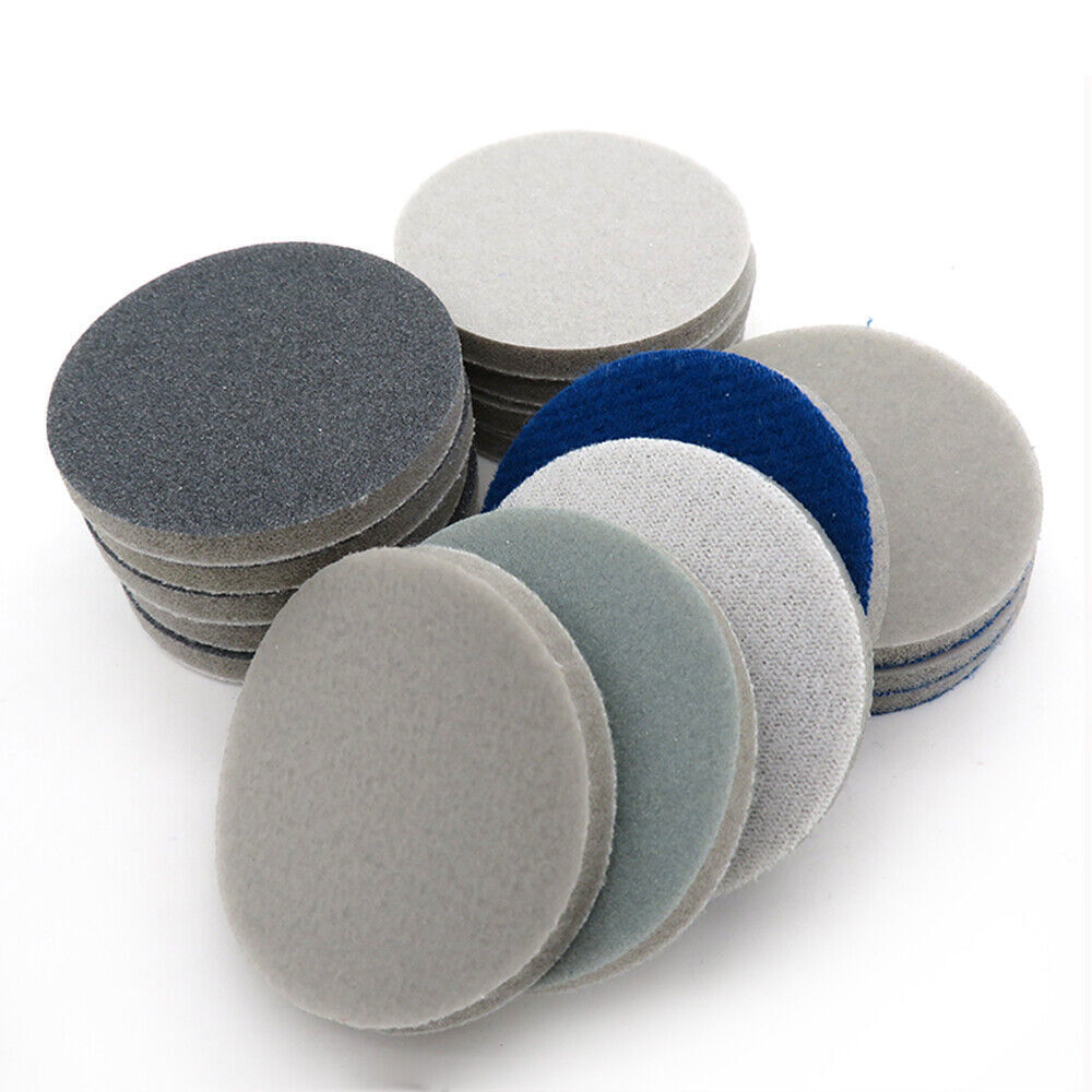 2” 50mm Hook and Loop Foam Sanding Disc Wet or Dry Sand Paper Pad 300-3000 Grit