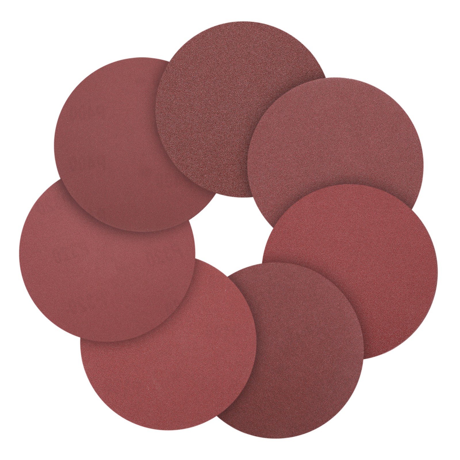 70 Pcs 125mm 5 Inch Sanding Disc 60/80/100/120/180/240/320 Grit Round Sandpaper