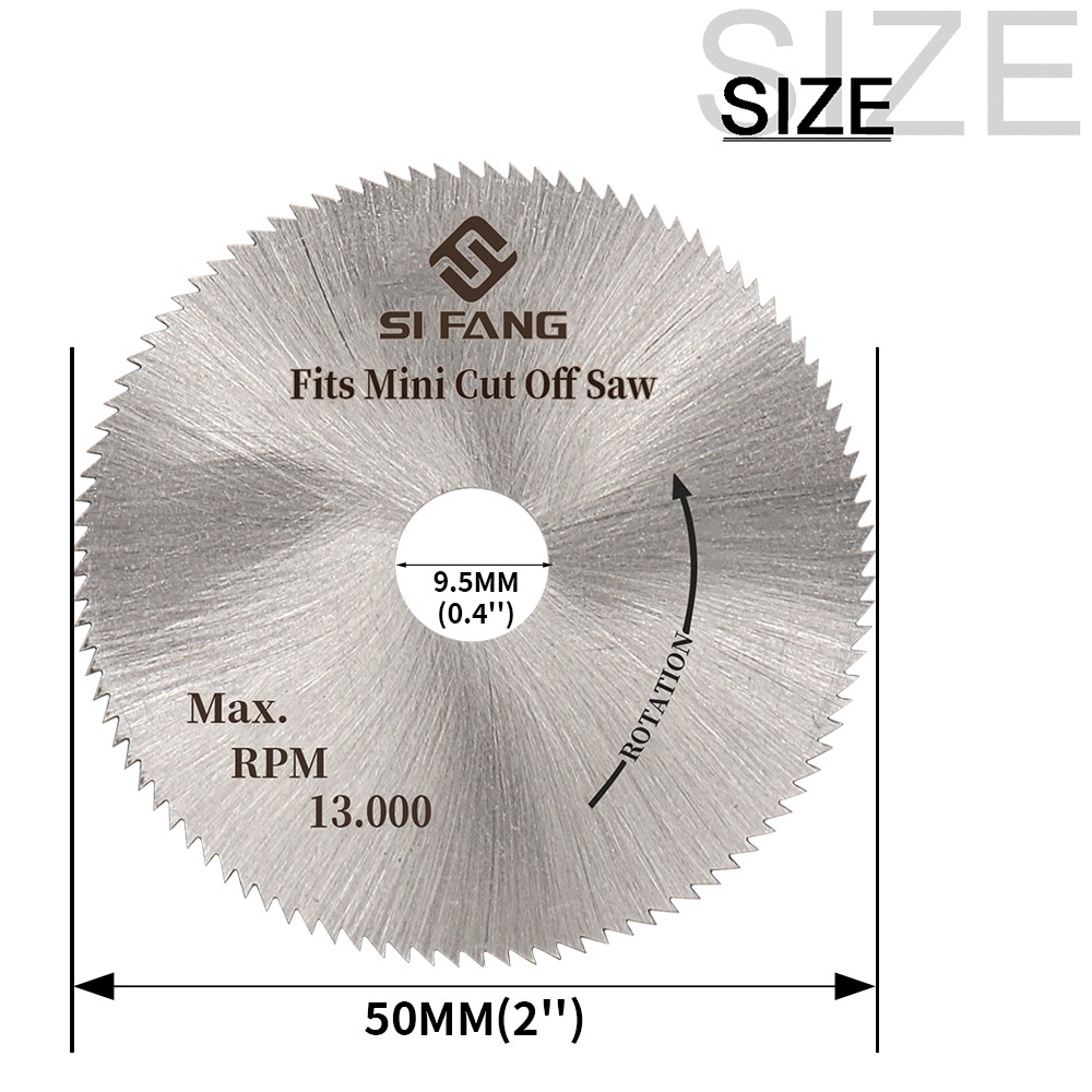 50mm Cut Off Saw Mini Circular Saw Blade for Electric Drill and Mounting Mandrel