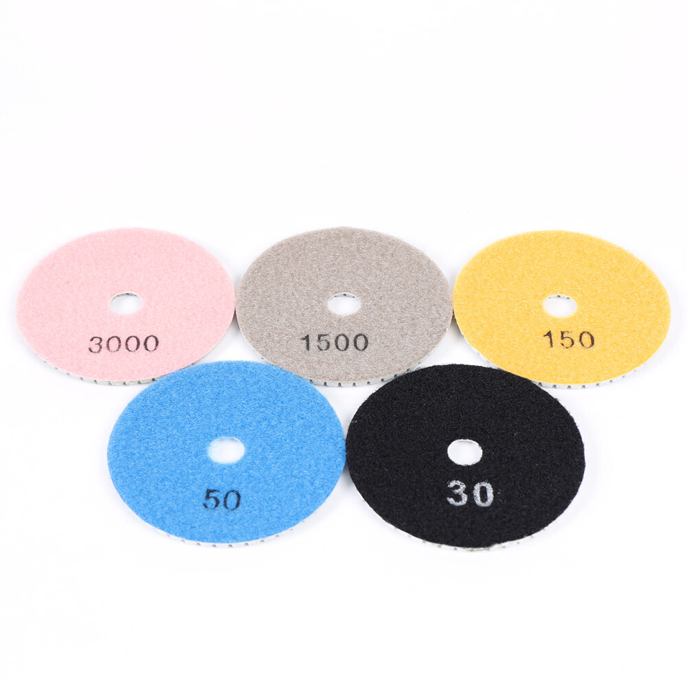 For Grinding & Sanding 19 pcs Polishing Pads 4 inch Diamond Polishing Pads Set
