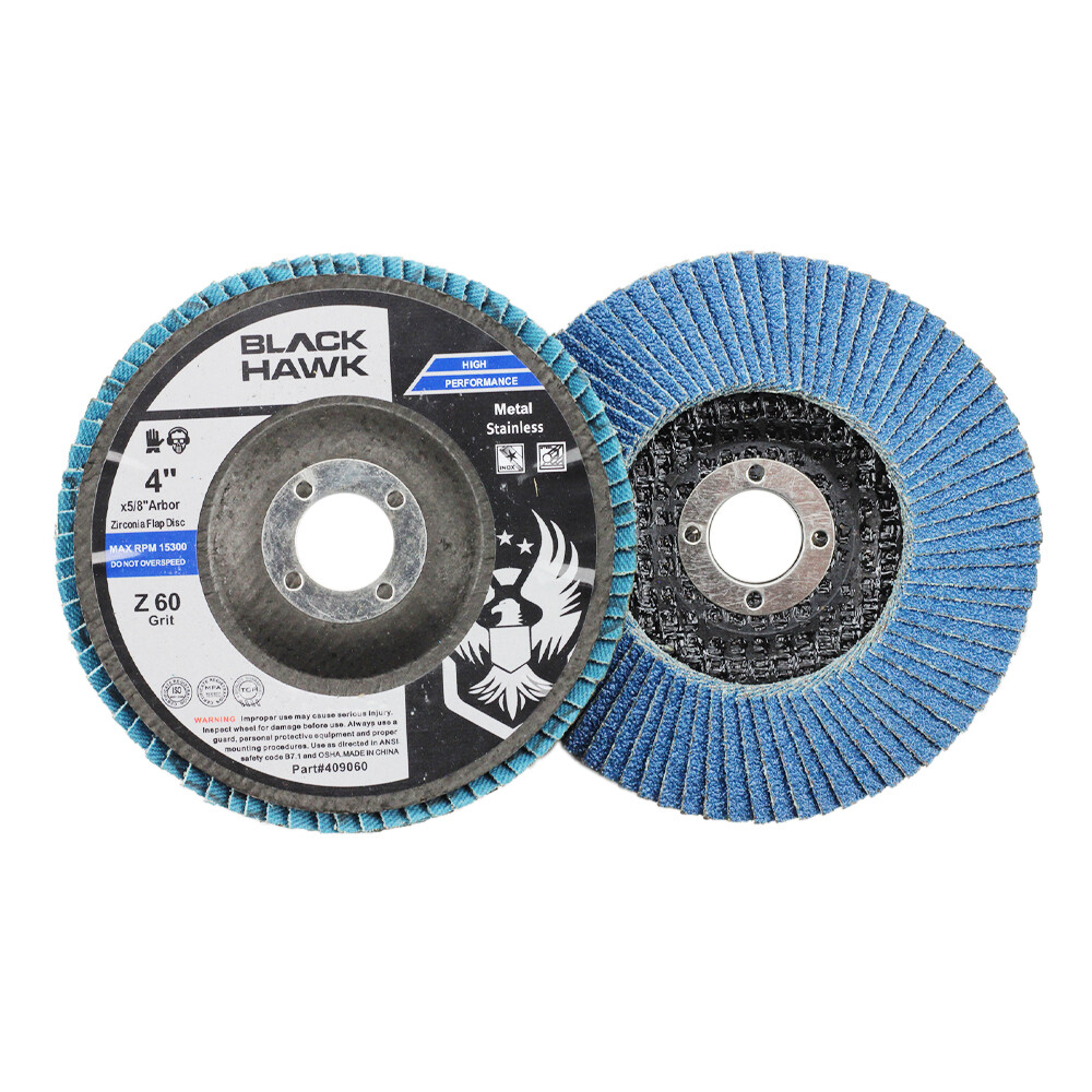 BHA 4″ x 5/8″ Zirconia Flap Discs Grinding Wheels for Angle Grinder – 5 Pack