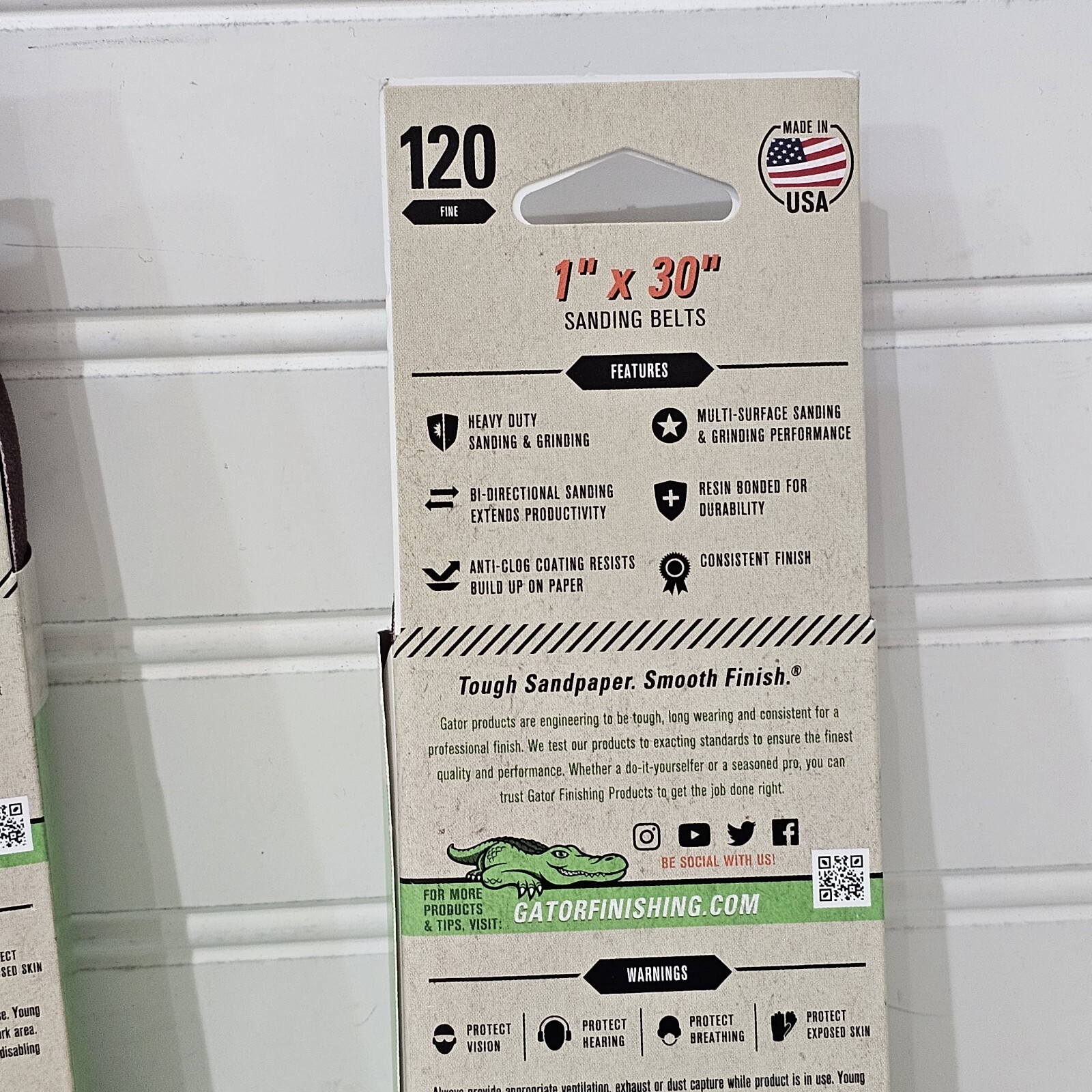 Lot 2x GATORPOWER 1” X 30” SANDING BELTS 3 PK NEW IN PACKAGE Total Of 6 Belts