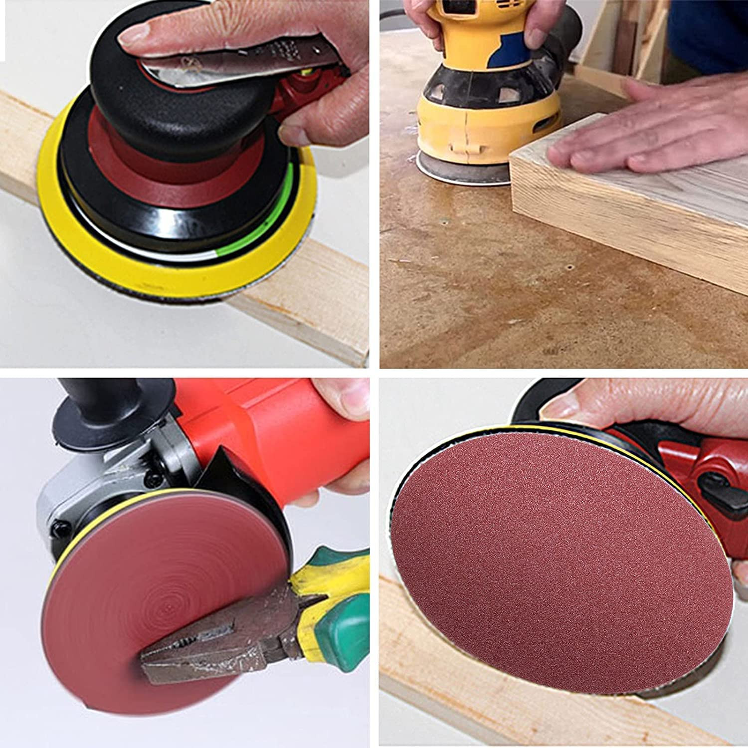 PSA Sanding Discs, 8-Inch Self Stick Adhesive Back Sandpaper, 60 Grits No-Hole A