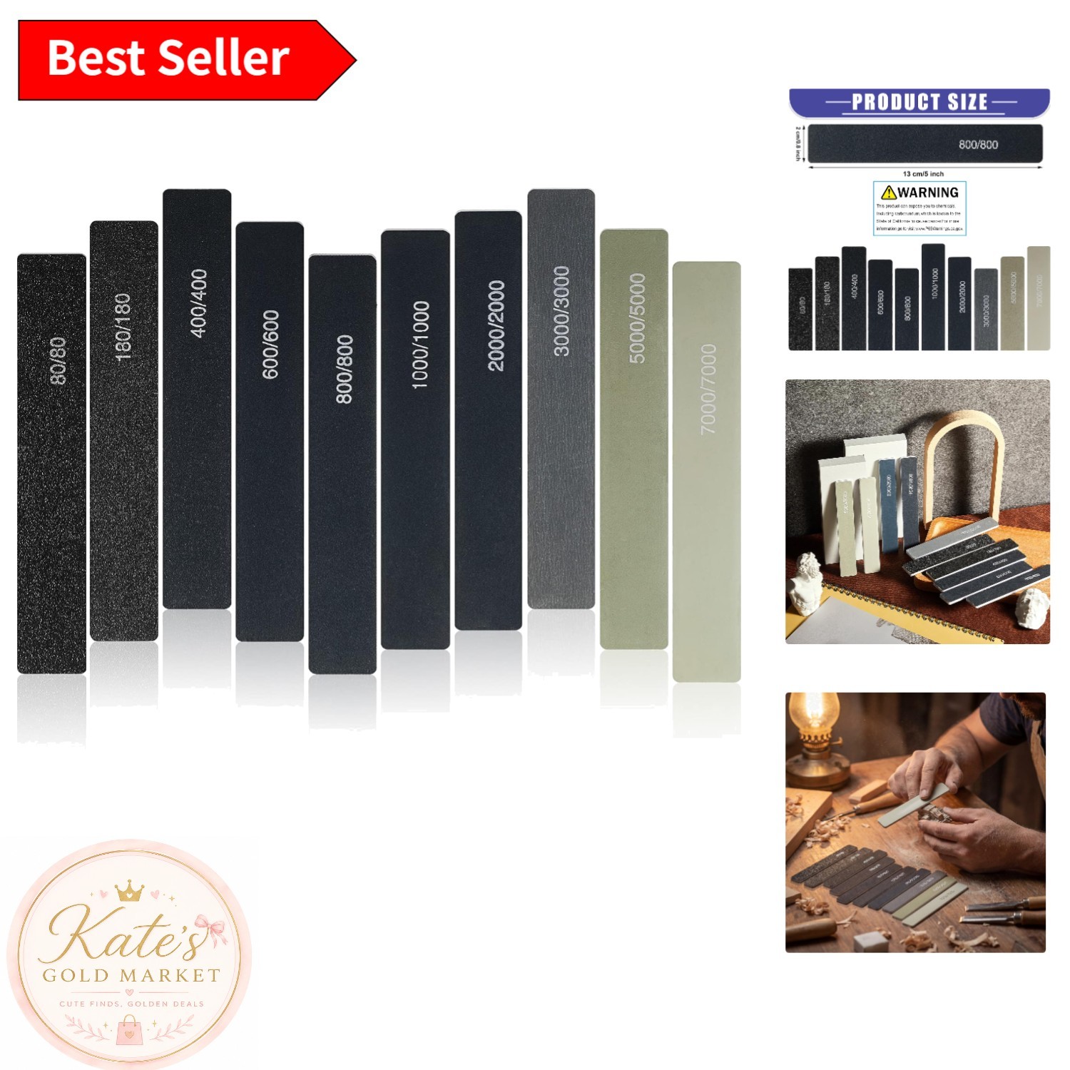 20 Pcs Classic Sanding Sticks – Fine Grits for Smooth Finishes in Craft Projects