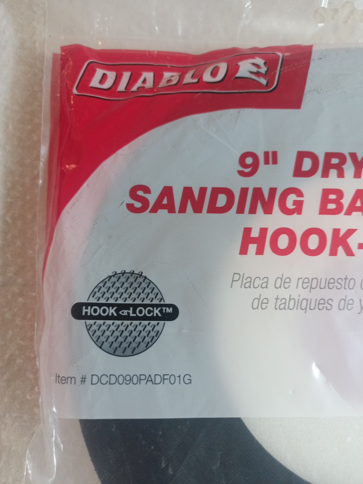 DIABLO 9″ Drywall Sanding Backing Pad Hook & Loop Attachment Durable NEW