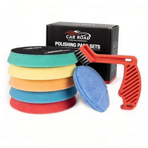 CARROAD 7pc 6.5 Inch Buffing Pads Kit – Heavy Cut to 7pc 6.5inch standard