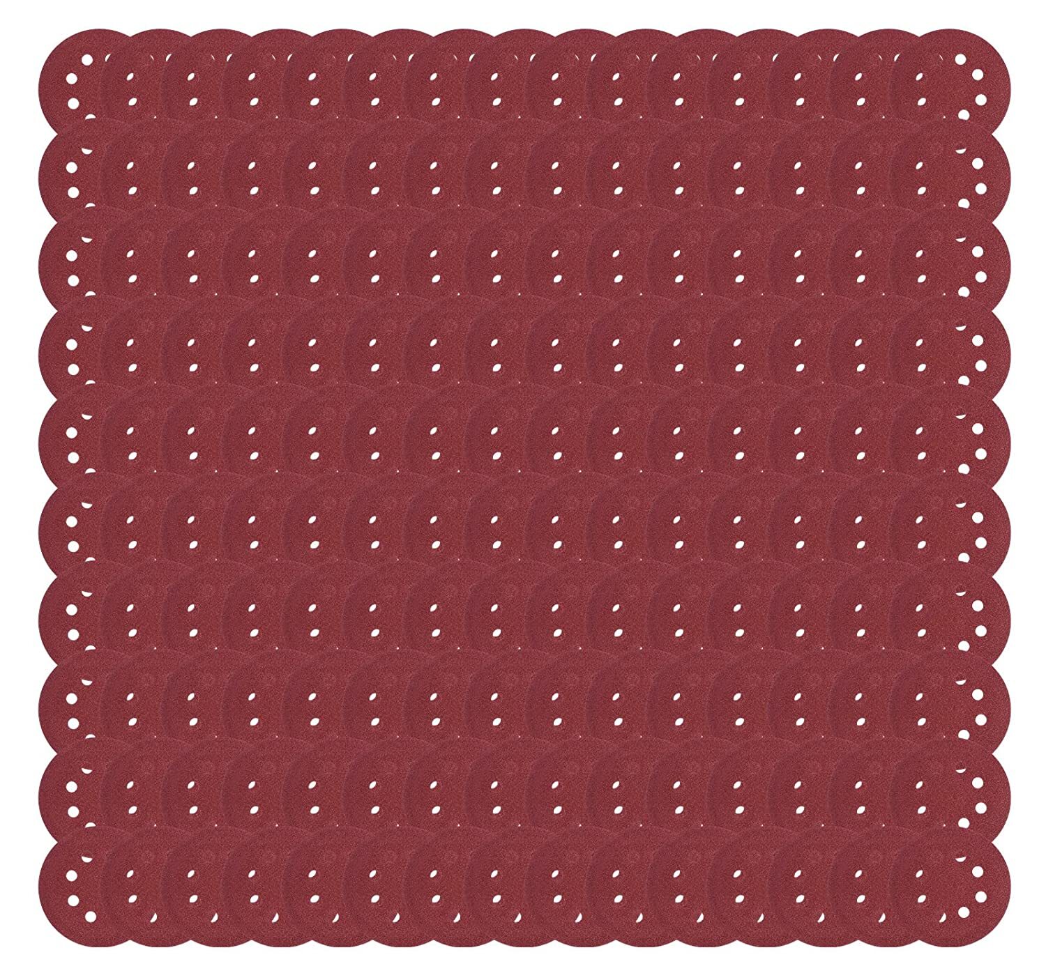 100X 5inch Sanding Discs 8-Hole Orbital Sander Sandpaper Pads 120 Grit Hook Loop