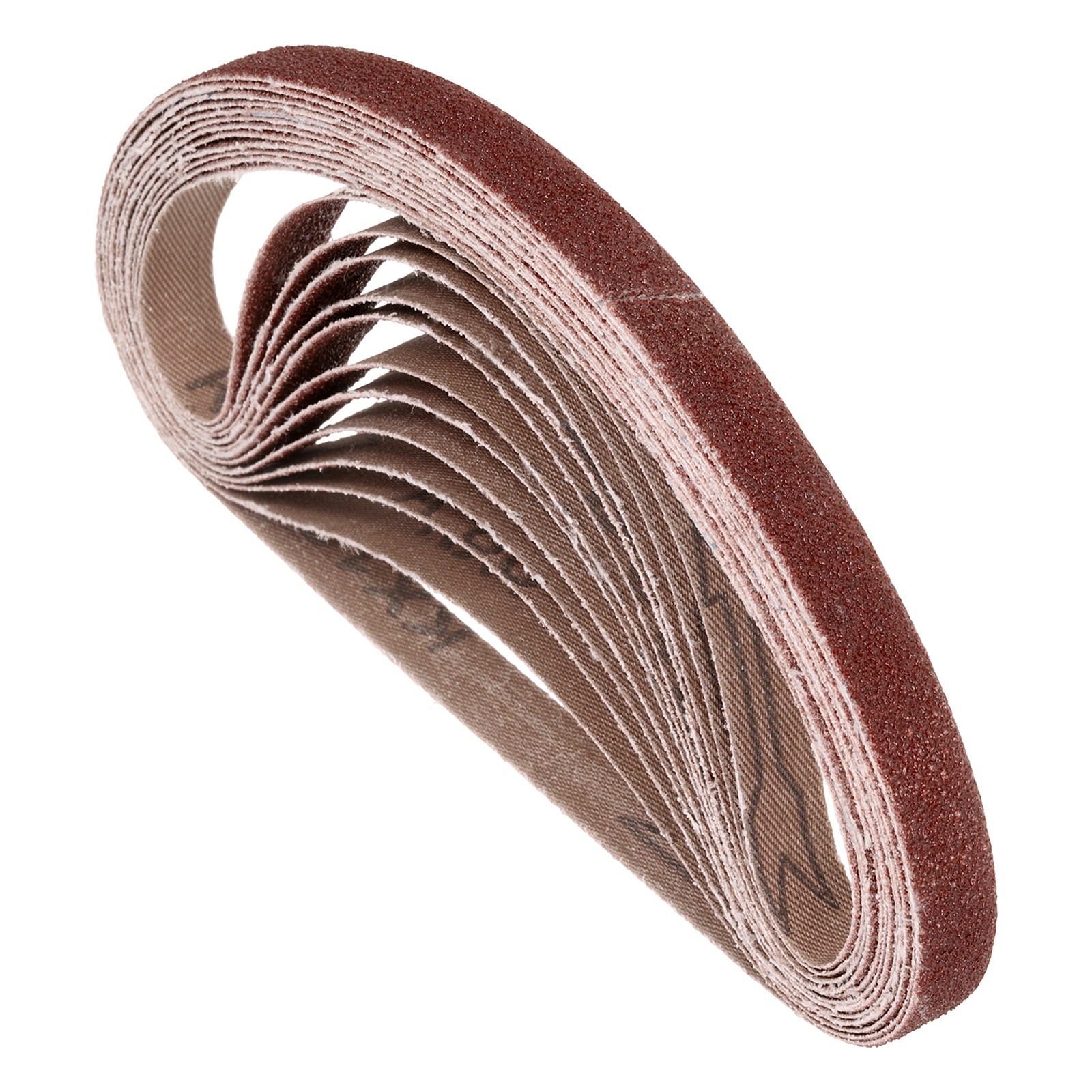 10Pack Sanding Belt, 3/4 x 20 1/2 Inch 80 Grit Belt Sander Paper, Flat