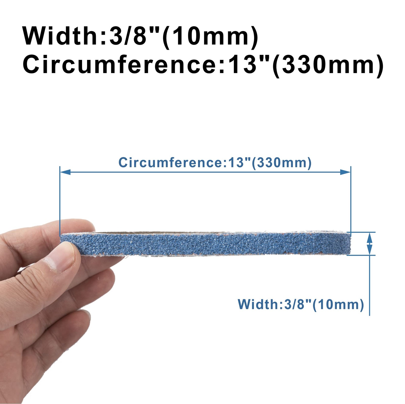3/8 x 13 Inch Zirconia Sanding Belts, 40PCS Assorted Grits #40/#60/#80/#120, …
