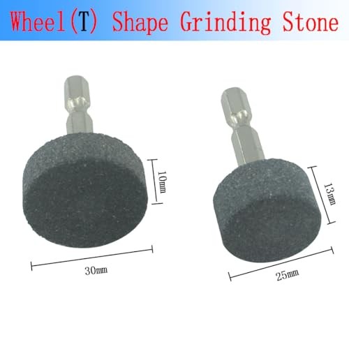 6 Pcs Rotary Grinding Stone, 1/4” Hex Shank Abrasive Stone Mounted Grinding