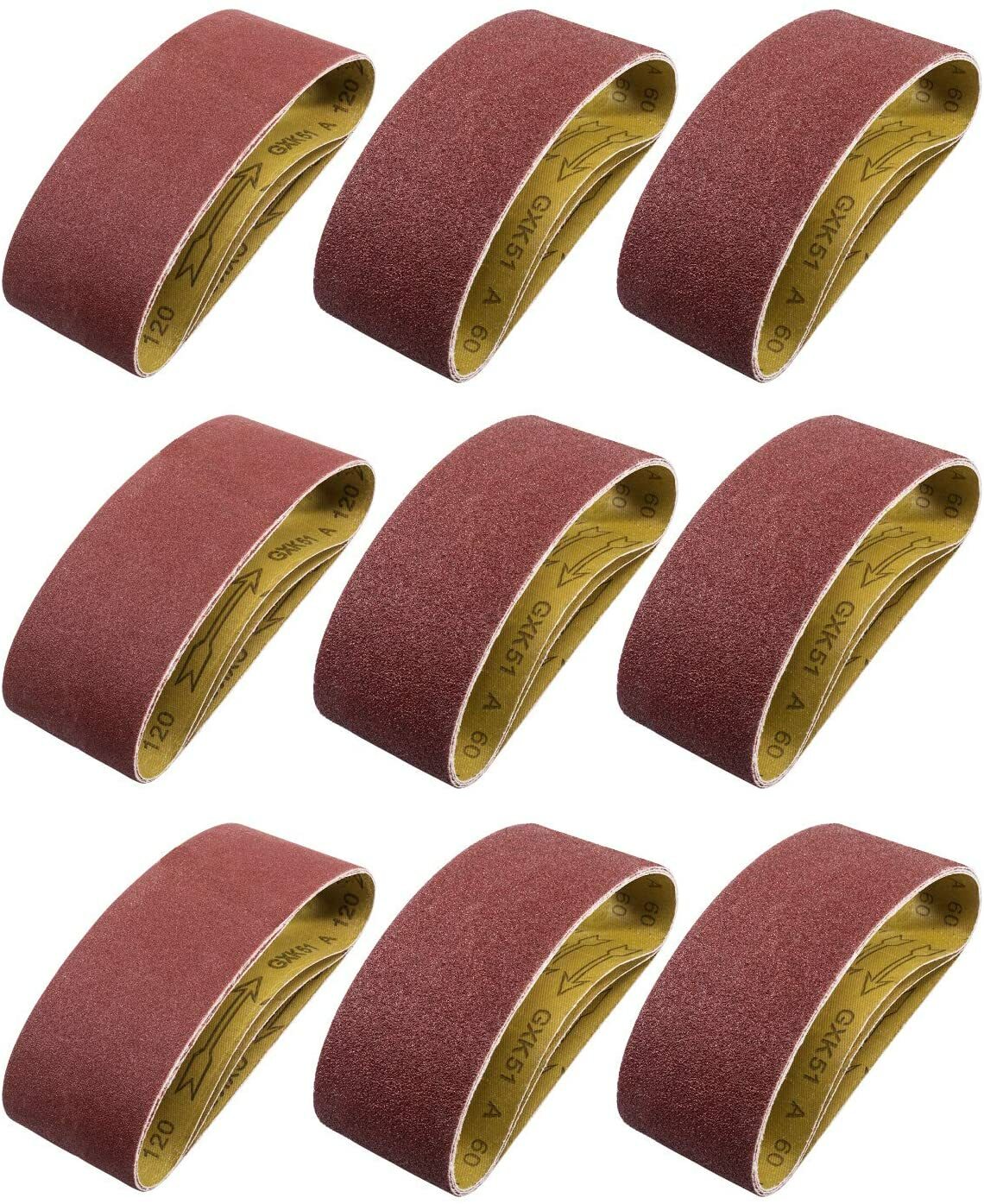 20PCS 3×21 in Sanding Belts 40 60 80 120 150 240 400 Grit Belt Sander Sandpaper