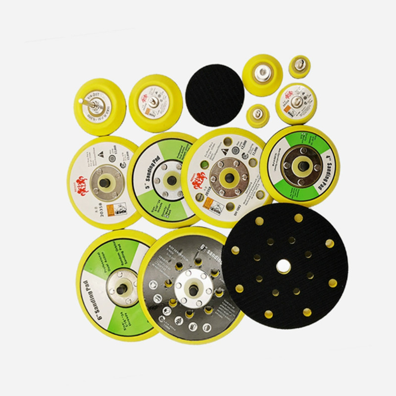 1″ – 6″ Hook Loop Sanding Polishing Backing Disc Pad M6 M8 Thread for Air Sander