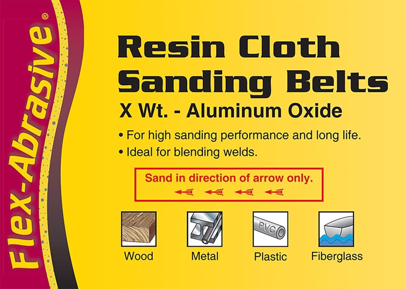 Sandng Belt 4×24 Inch 36 Grit Extra Coarse Aluminum Oxide for Wood Metal Plas…