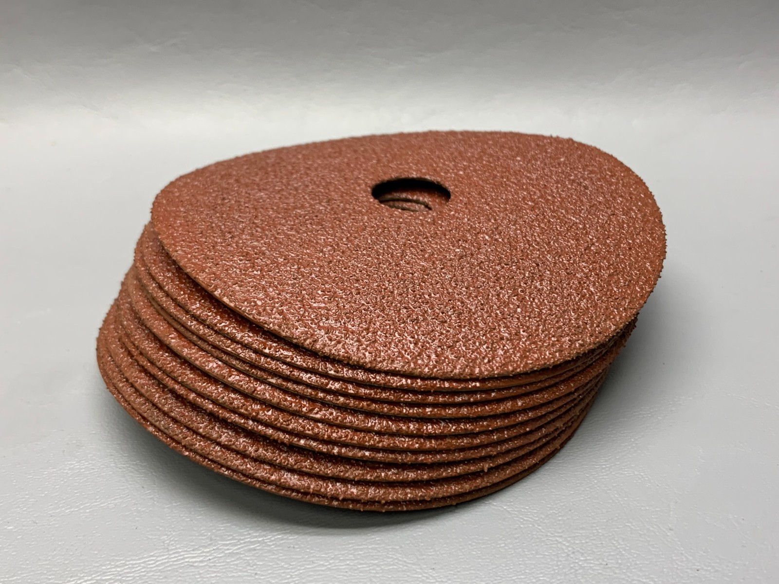 Forney 71752 4 Inch Aluminum Oxide Sanding Disc 7/8-Inch Arbor 50-Grit Lot of 10