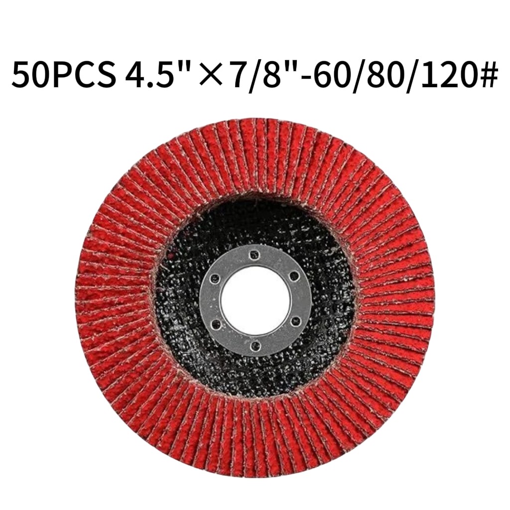 50PCS 4-1/2″ Ceramic Flap Discs T29 60/80/120 Grit 7/8″ Arbor Grinding Wheel