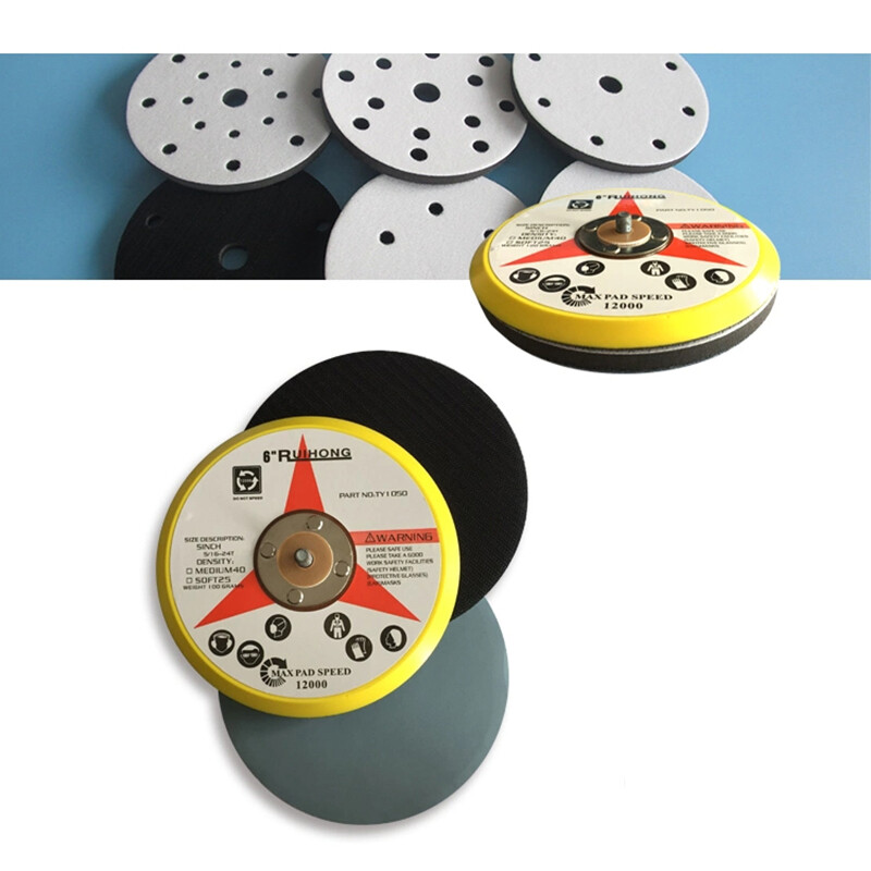 6 Inch 150mm Soft Sponge Cushion Interface Buffer Backing Pads For Sanding Pad
