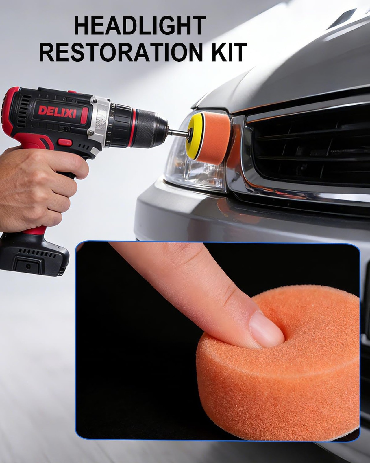 2 Inch Sanding Discs Drill Polishing Kit, 193PCS Car Headlight Restoration Ki…