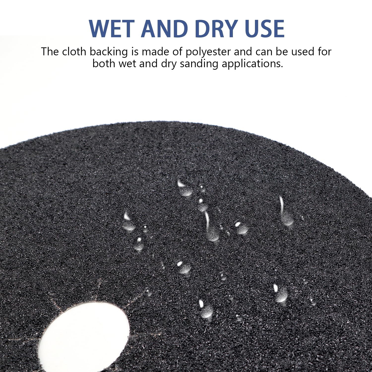 Floor Sanding Disc Cloth-Backed Silicon Carbide，17″ x 2″ Holes for Concrete, …