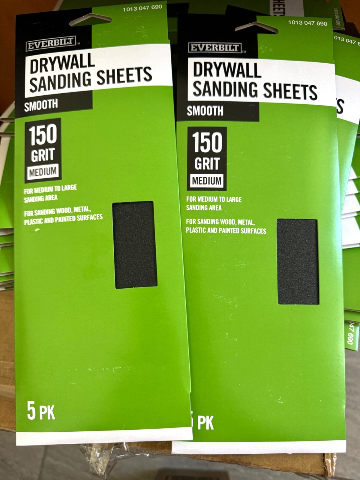EVERBILT 150G DRYWALL SANDING SHEET 20 PACK/5 SHEETS (200 SHEETS)