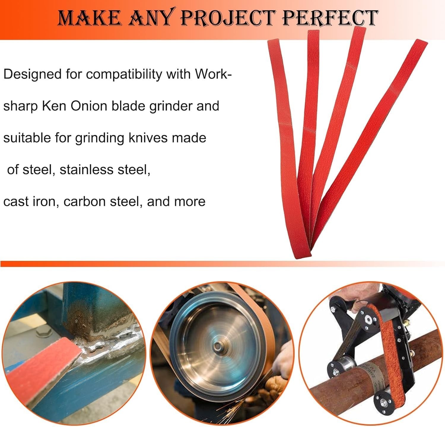 Professional 2×72 Inch Ceramic Sanding Belts – 6 Pack for Metalworking Mastery