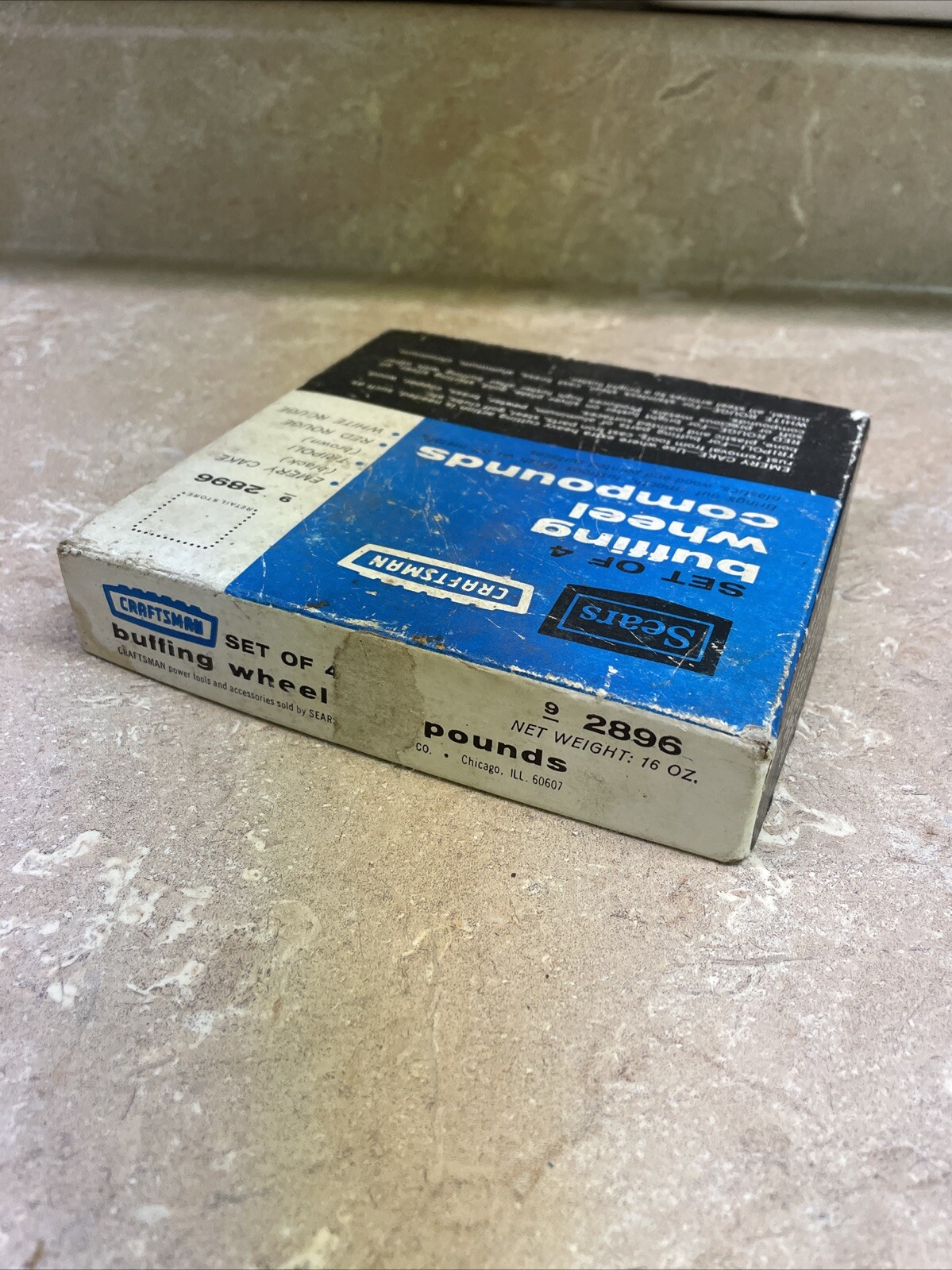 Vintage Sears Craftsman No.9-2896 Set of 4 Buffing Wheel Compounds