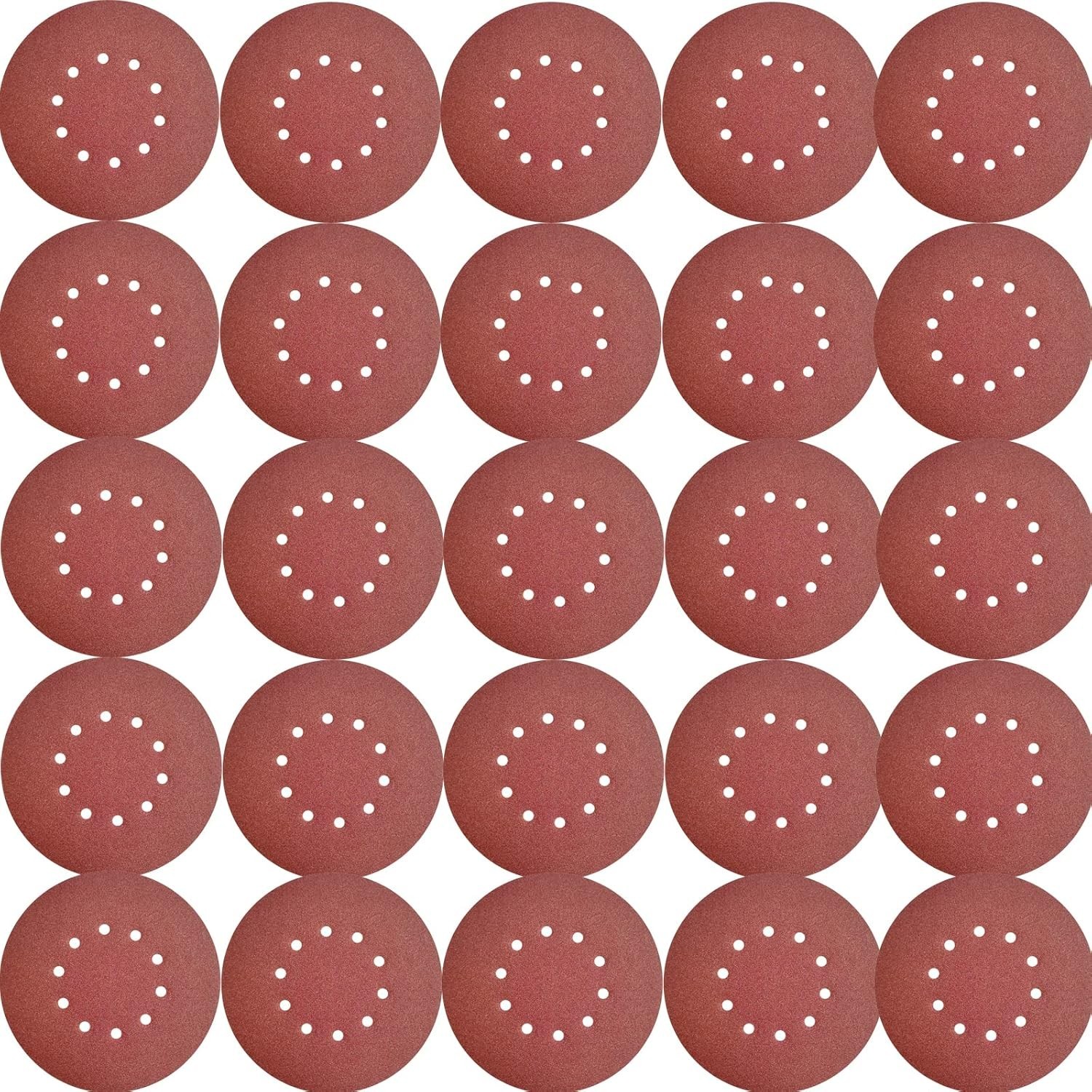 50 Pack 9-Inch 10 Hole 120 Grit Hook-and-Loop Drywall Sandpaper – Aluminum Oxide