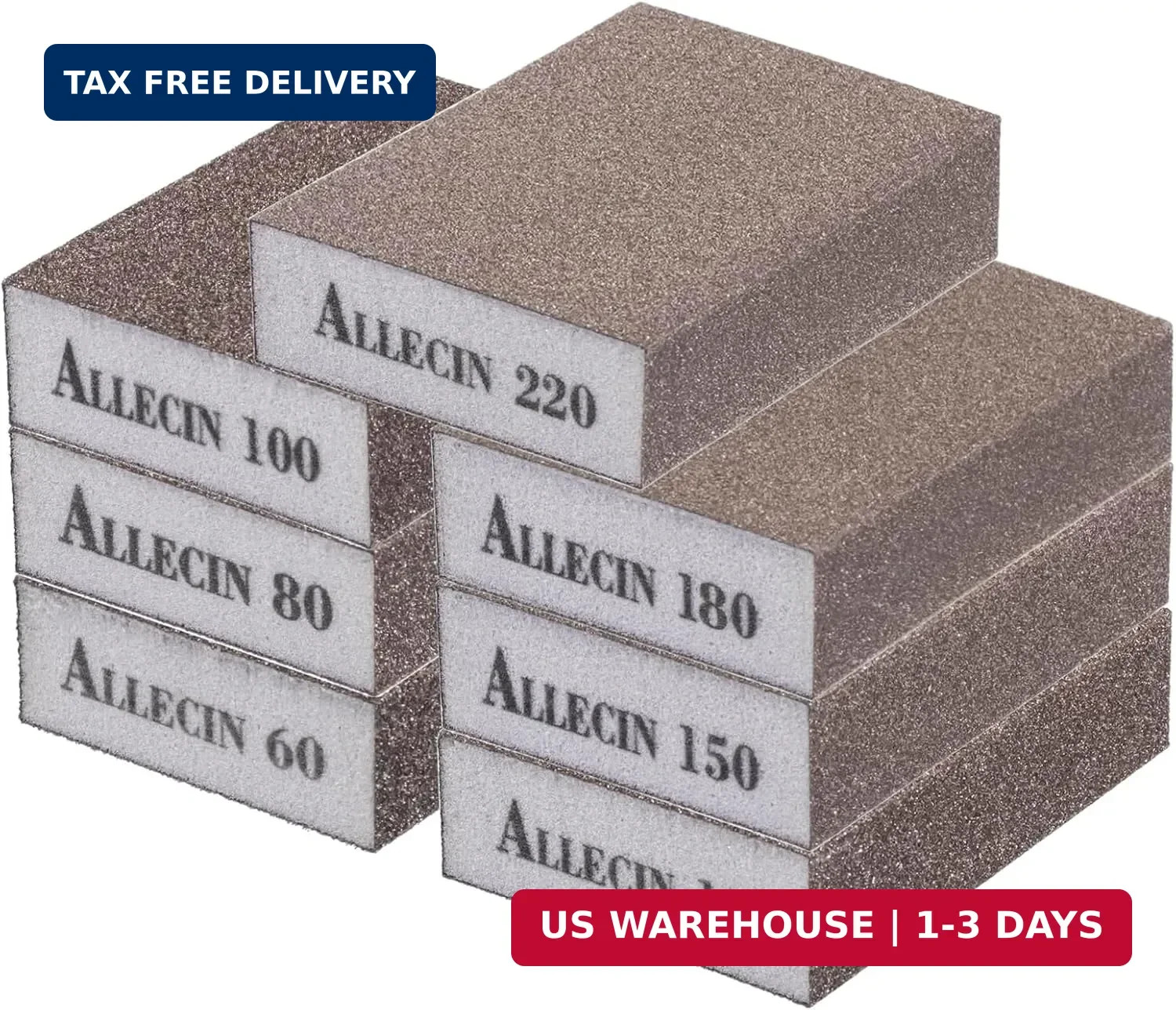 Sanding Sponge 60 80 100 120 150 180 220 Grit Reusable and Washable Wet Dry Sand