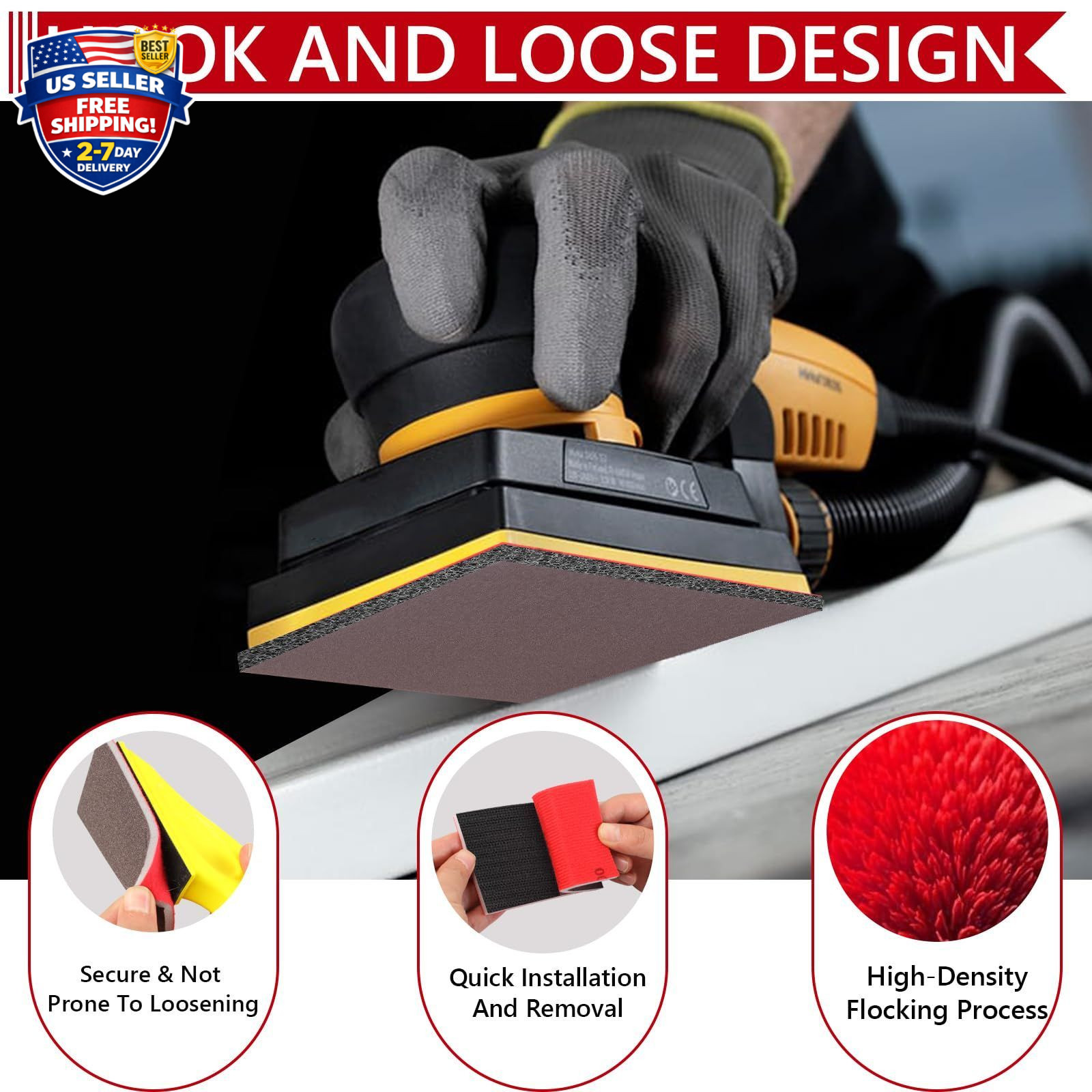 24PCS 3 x 4 Inch Sanding Sponge Set, 120-3000 Grit Soft Foam Hand Sander Block,
