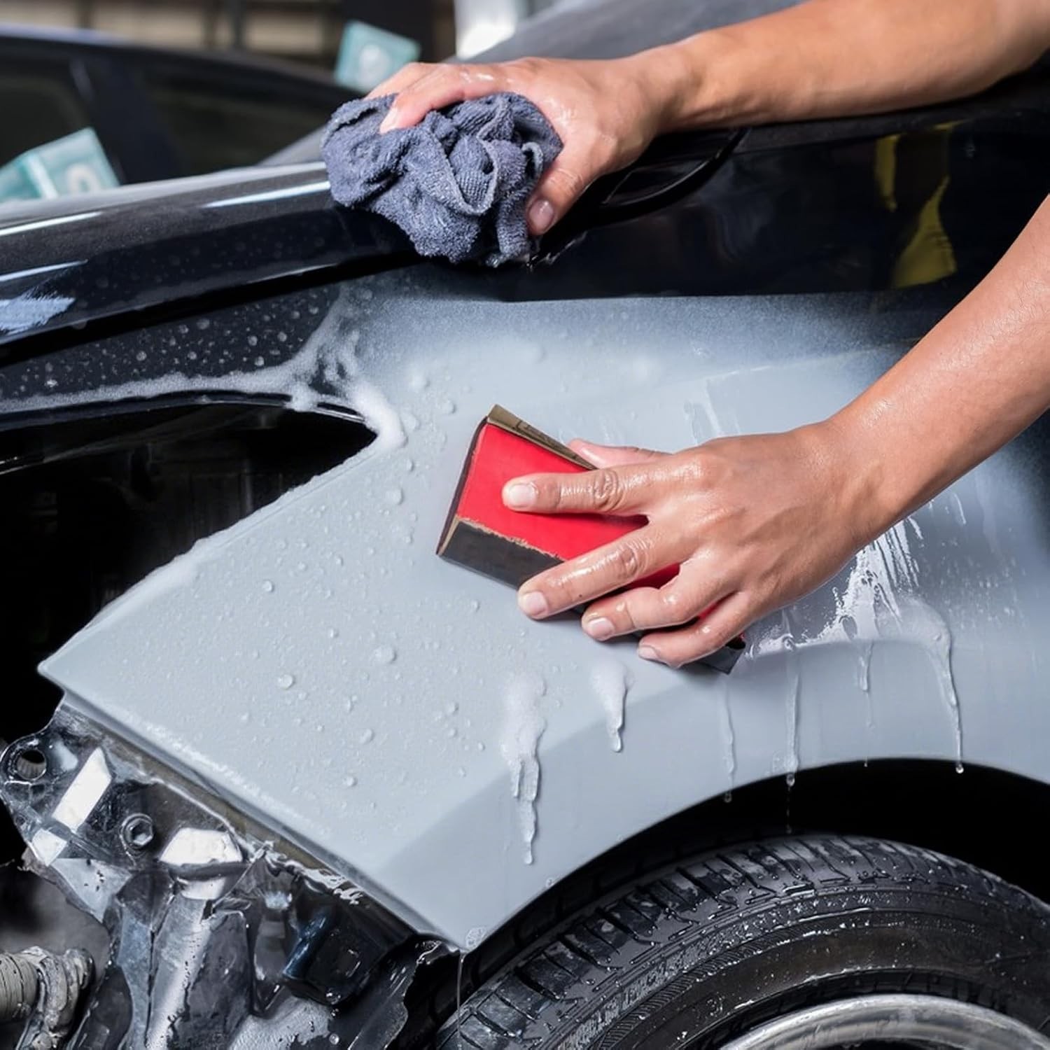 Professional-Grade 120 Grit Sandpaper for Wood, Metal & Automotive Finishing
