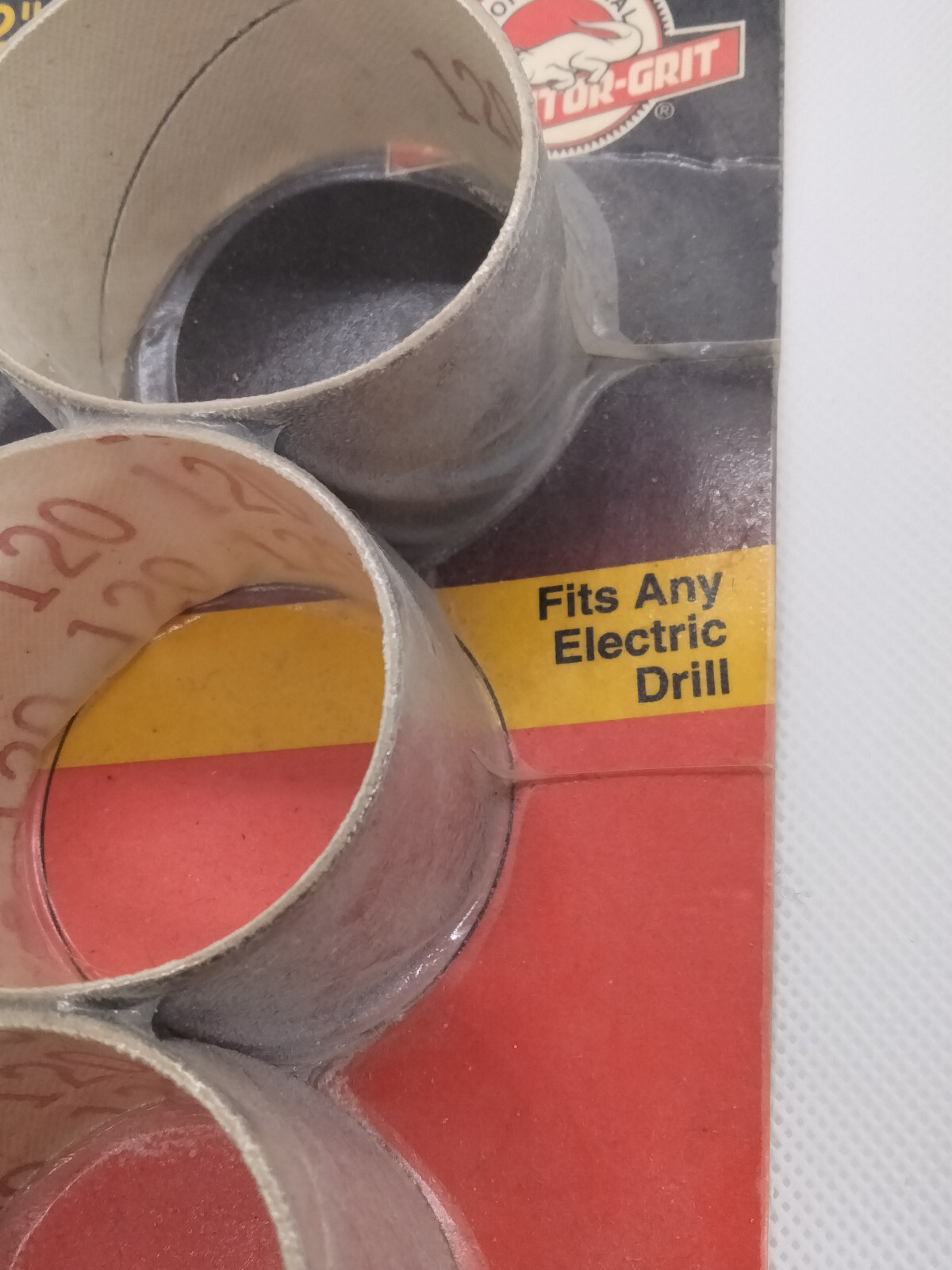 Gator Grit Drum Sander Refill For Electric Drill – Fine 120 Grit – 2″ by 1 1/2″