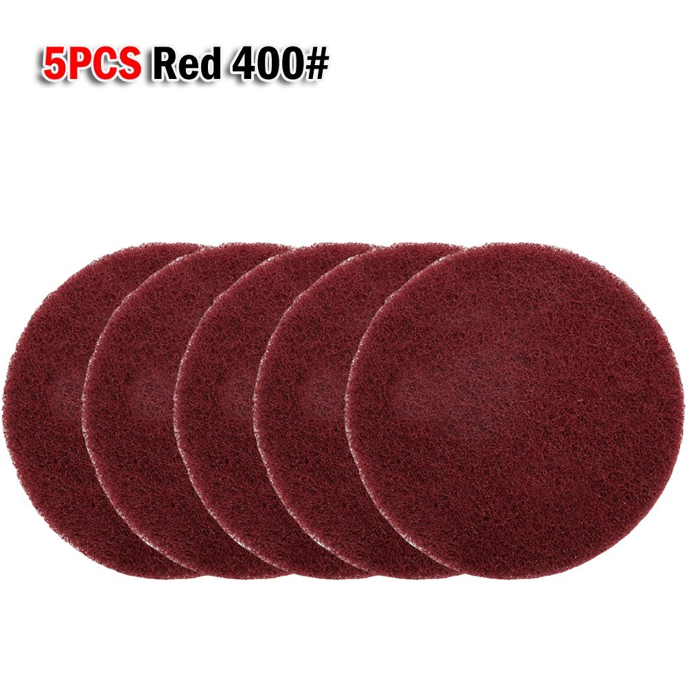 Nylon Industrial Scouring Pad Cleaning Cloth Scrub Polishing Pad 4Inch 5Pieces