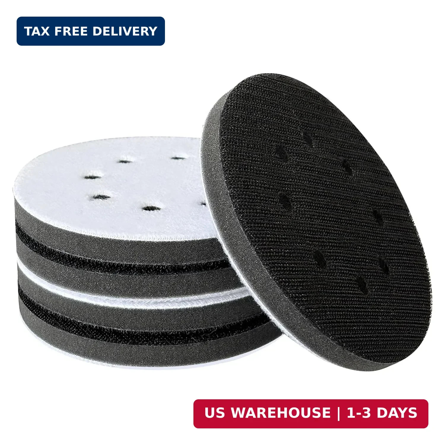 5 Pcs 5 Inches Interface Pads 8 Holes Orbital Sander Foam Pads | Orbital Sander