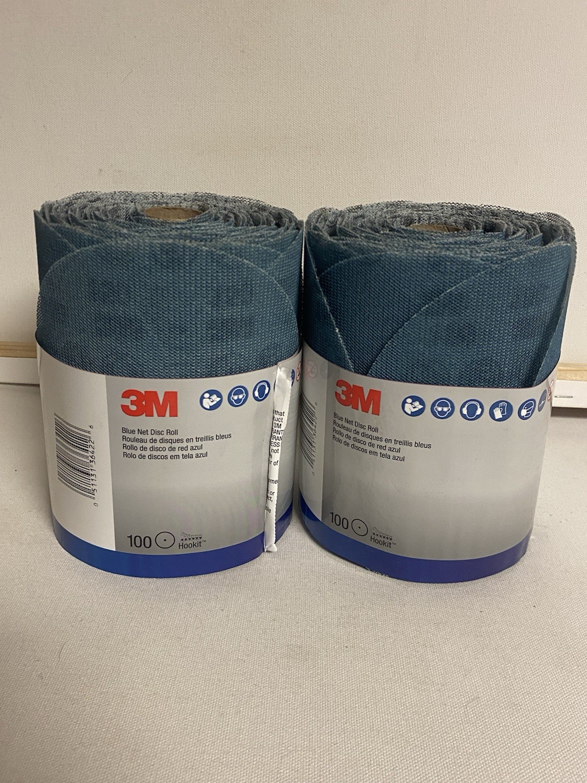 3M Blue Net Disc Roll 36422 150G 6″ Single QTY 100 Roll Lot Of 2