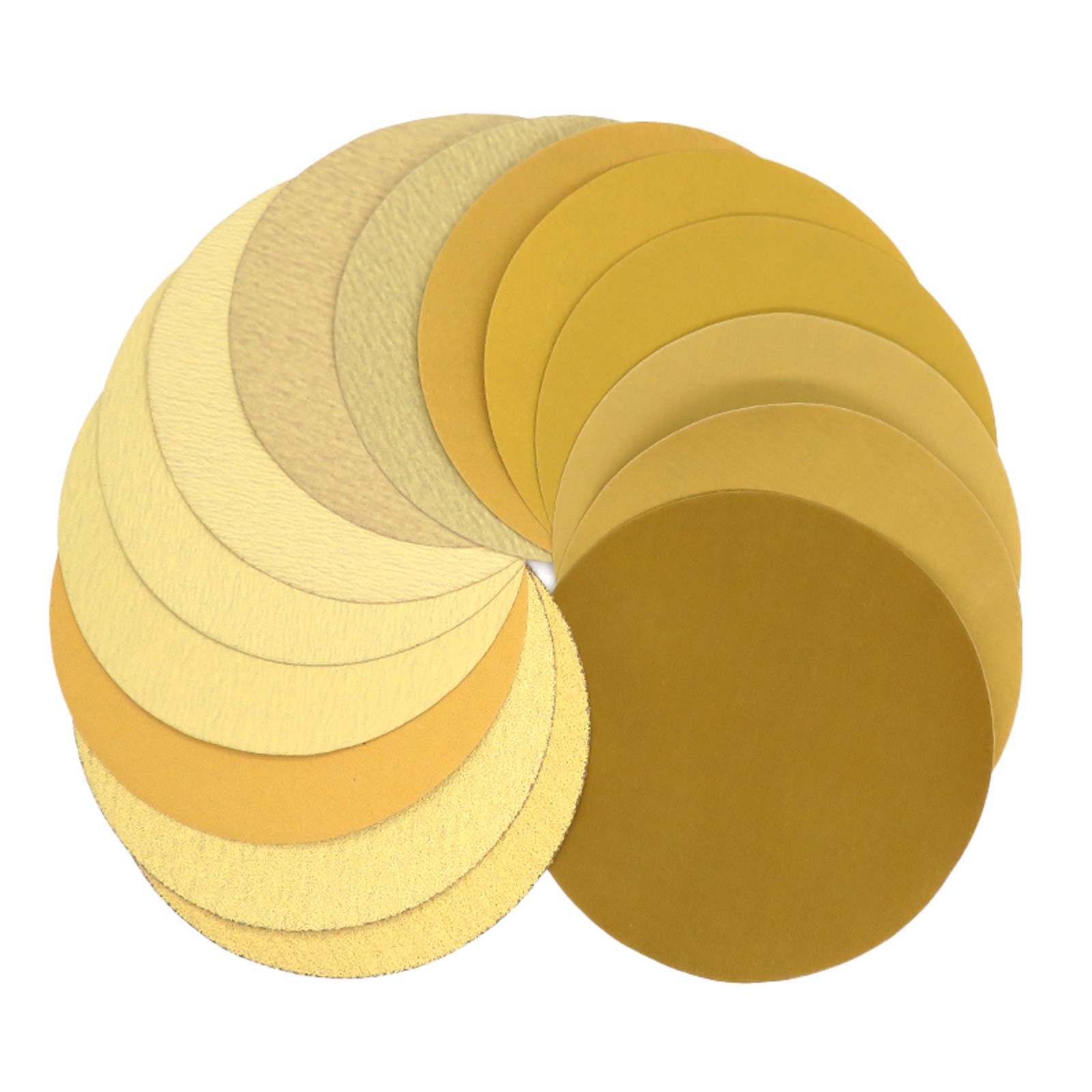9 Inch 225mm Sanding Discs 40-1000 Grit Hook Loop Sandpaper Yellow Dry Grinding